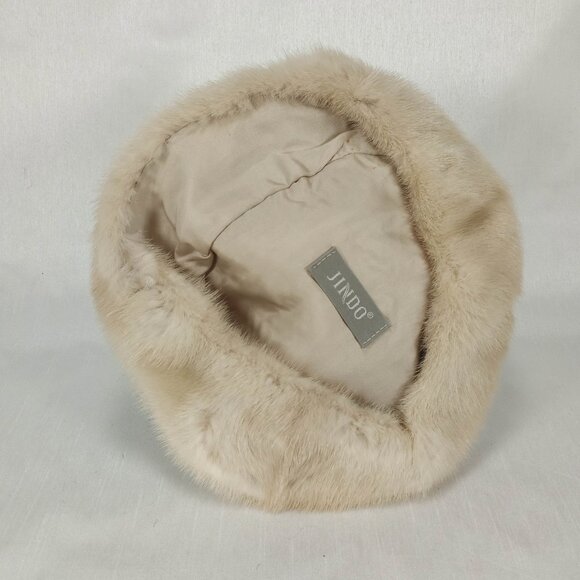 1960\'s Tourmaline Blond Mink Fur Hat by Jindo